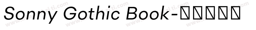 Sonny Gothic Book字体转换